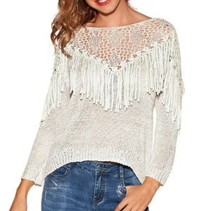 Boston Proper - Stella Brand White Sweater Medium